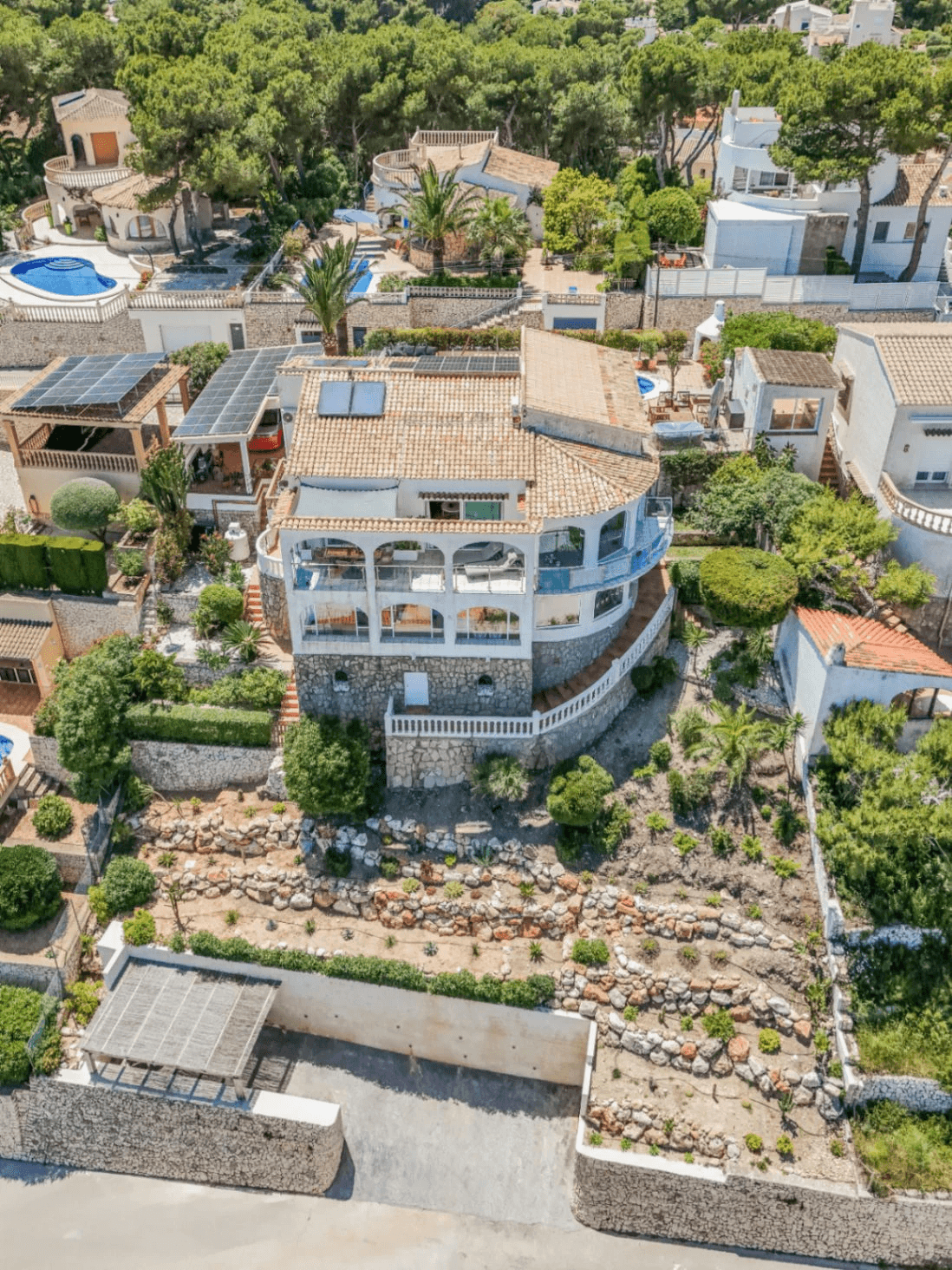 Villa con vistas panorámicas al mar y la Isla de Portichol en Javea